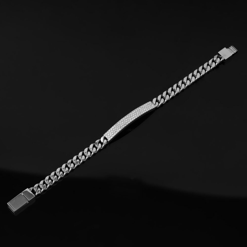 Cod Surgical Stainless steel Lab-Grown Diamond Bracelet 6mm - Image 2